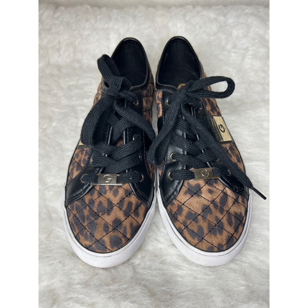 GBG Los Angeles Shoes Womens 8M Backer Sneakers Brown Faux Leather Lace Up Round